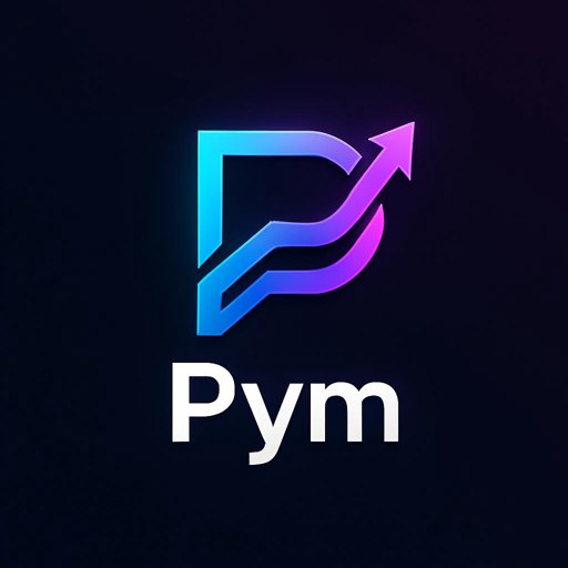 لوگوpym  رو در بازار کریپتو جوری طراحی کن ک پیشرفتشو‌نشون بده و pym رو سر زبان ها بیوفته