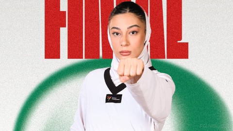 First taekwondo finalist; 🔼🥋 Moradi advances to the final 🥋 Sager Moradi in the semifinals beat her opponent Wang Wei-chia from Chinese Taipei in two…