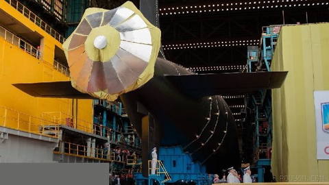 The latest nuclear-powered submarine cruiser Ulyanovsk was removed from
