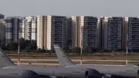 The U.S. Air Force has begun removing its refueling aircraft from Ben Gurion Airport.