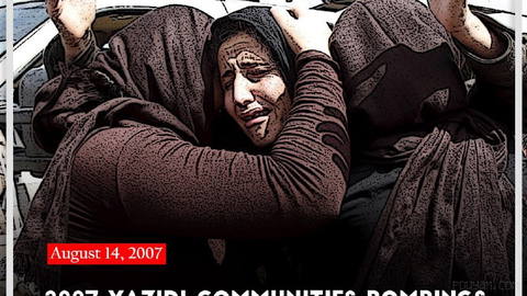 2007’deki Yezidi topluluklarına yönelik bombalamalar, 14 Ağustos 2007’de meydana geldiğinde