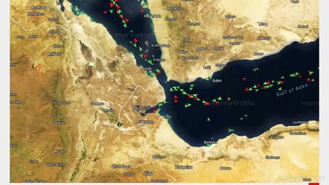 A Chinese container ship, due to attacks by Iran-backed Houthis, to head for Europe via the Arctic