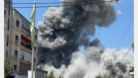 The Israeli army targeted Nabatiyeh in southern Lebanon early Sunday morning.