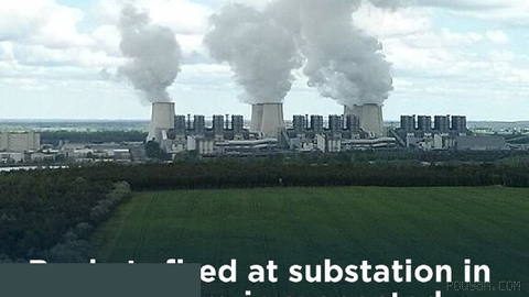 According to media reports, a key installation near the Jänschwalde coal