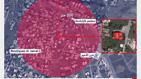 Israeli army, by publishing a map of the Deir Al-Zahrani area in southern Lebanon, ordered…
