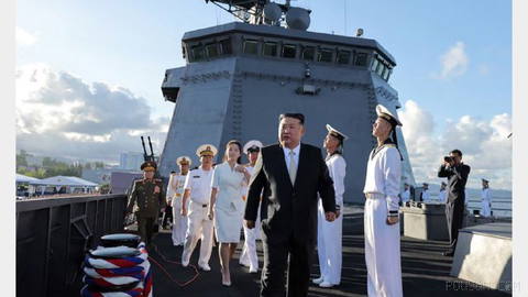 Kim Jong Un, North Korea’s leader, said the country’s new destroyer is part of a system