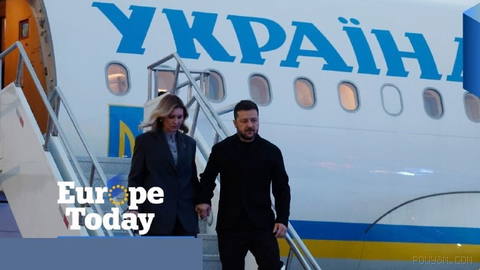 A drone nearly hit Zelenskyy's plane en route to Norway's royal funeral,