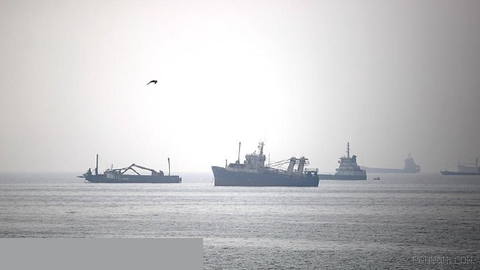 US-contracted vessel was struck during an Iranian attack near the Strait