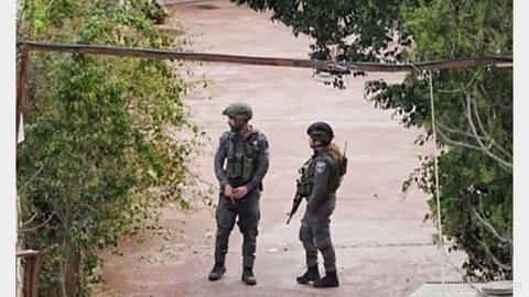 Israeli military forces entered a village in southern Syria and set up a temporary checkpoint.