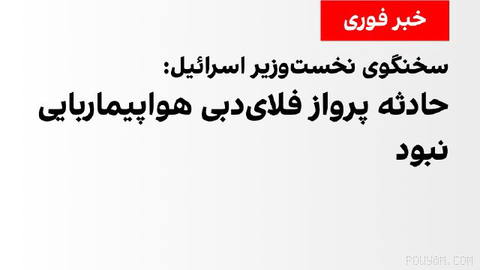 سخنگوی نخست‌وزیر اسرائیل اعلام کرد حادثه مربوط به پرواز فلای‌دبی که تغییر مسیر داده بود، هواپیماربایی نبوده است.