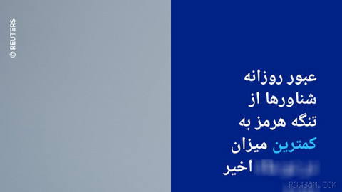 🔸عبور روزانه شناورها از تنگه هرمز به کمترین میزان در دو ماه اخیر رسید