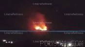 Images of an explosion that was heard in Soran, in eastern Erbil, in the Kurdistan region of Iraq.