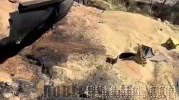Attack of “Geran-4” suicide drones on grain-carrying trucks in the Odesa region