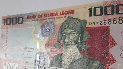 Sierra Leone para birimi olan her 17 bin leone 1 dolara eşittir