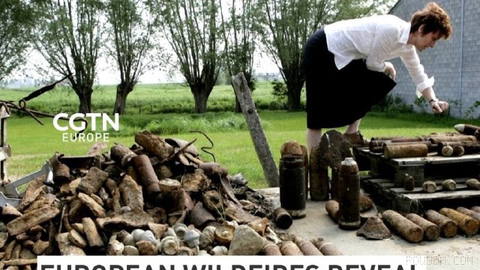 European wildfires reveal buried bombs and mines