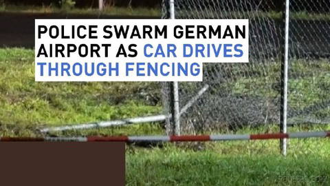 German police said on Sunday that they were investigating a breach at