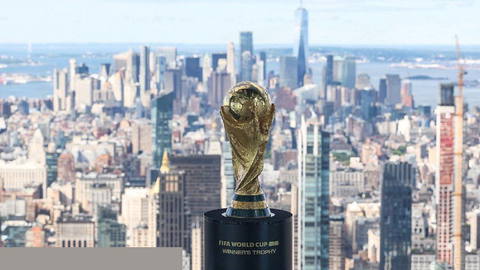 The World Cup trophy has arrived; New York will host the Cup