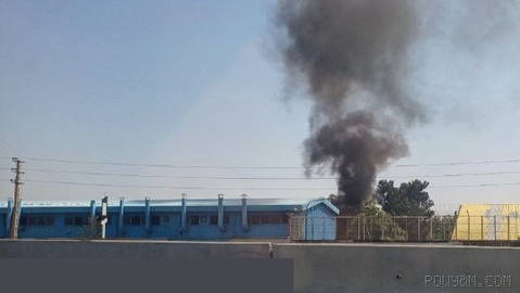 Fire near the Mino factory in Tehran’s District 22