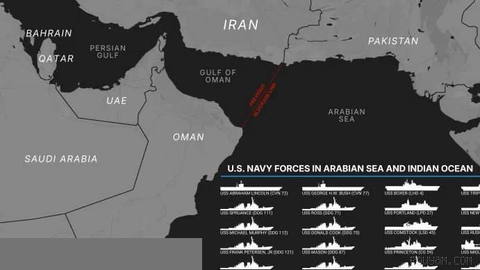 🚨 نگاهی به آرایش ناوگان آمریکا در محاصره دریایی ایران؛ هر چهار ناو لینکلن، بوش، باکسر و تریپولی در منطقه حضور دارند