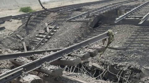 The railway of Bandar Abbas, which should have been used for the comfort of the people’s transportation, has now been destroyed because the Islamic Republic used it for terrorist purposes, ...