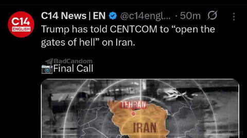Foooooorrrreverrrrr/İsrail Kanal 14: Amerikalı askerlerin kayıplarının ardından Trump, CENTCOM’a İran’a karşı cehennemin kapılarını açma talimatı verdi…