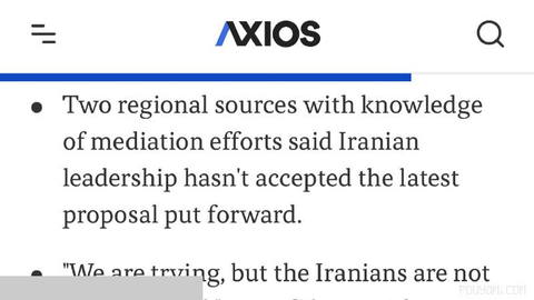 ایران پیشنهاد صلح جدید آمریکا را رد کرد؛ به گزارش Axios