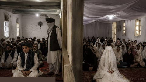 The Taliban banned makeup, music, using perfume, dancing, and throwing the ring at weddings, and also prohibited the bride and groom from sitting next to each other at wedding ceremonies…