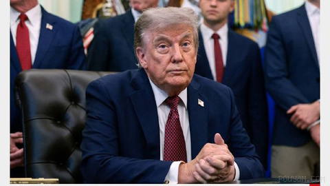 Donald Trump, the U.S. president, speaks at an event about… on Friday 2 Mordad