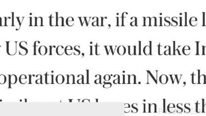 The Telegraph: Iran’s ability to restore a missile launcher after a U.S. attack has dropped from 15 hours to under 30 minutes