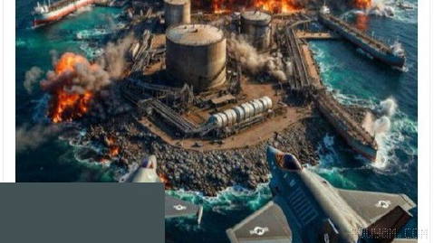 Donald Trump wrote on Truth Social, posting an AI-generated image of an island under the fire of fighter jets: “Attack on …”