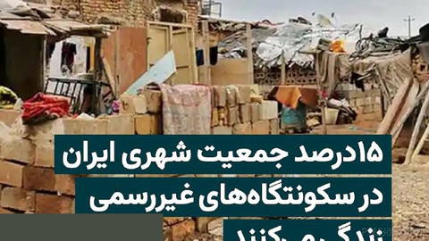 عبدالرضا گلپایگانی، معاون وزیر راه و شهرسازی، اعلام کرد حدود ۱۵ درصد از جمعیت شهرنشین ایران در سکونتگاه‌های غیررسمی زندگ…