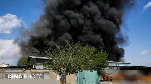 This morning, on the first of Shahrivar, the Iranshahr soft drink factory burned in a fire incident.