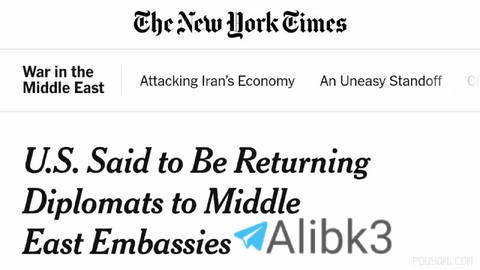 The New York Times: The Trump administration plans to return diplomats to their embassies in Middle Eastern countries, indicating that Washington does not expect a new large-scale confrontation with Iran…