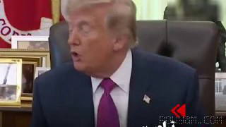 دونالد ترامپ، رئیس‌جمهوری ایالات متحده، در کاخ سفید و پس از امضای فرمان اجرایی تغییر نام «دریاچه اونتاریو» به «دریاچه آم…