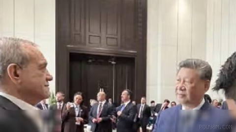 شی جین‌پینگ در حاشیه نشست سازمان همکاری شانگهای در بیشکک، نه به‌طور
