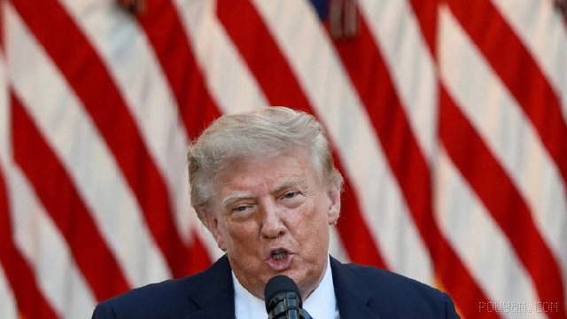 Donald Trump, the U.S. president, said in remarks in the Rose Garden of the White House