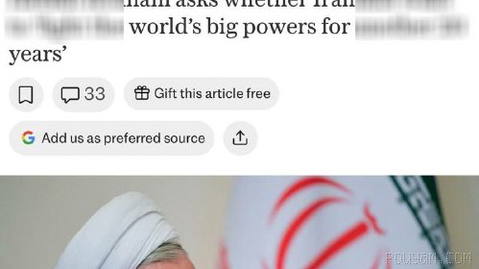 İngiliz gazetesi The Telegraph: İran eski Cumhurbaşkanı (Ruhani) savaşın sona ermesi için referandum çağrısında bulundu.