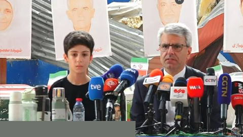 Iran Foreign Ministry spokesman Esmaeil Baqaei delivers presser in