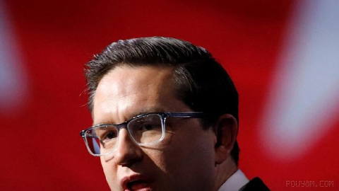 Pierre Poilievre, leader of Canada’s Conservative Party, speaks at the Cyrus the Great event