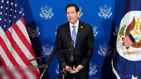 U.S. Secretary of State Marco Rubio, on Wednesday, 1 Mehr, shortly after