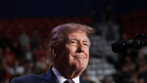 Donald Trump, President of the United States, speaks at an election rally in Mobile