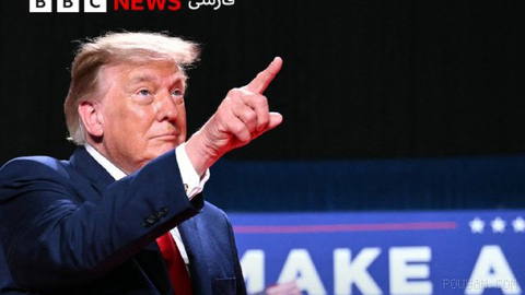 ‌🔻دونالد ترامپ، رئیس‌جمهوری آمریکا در جریان یک گردهمایی انتخاباتی در