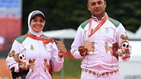 🥉 Bronze for the Para Recurve Mixed Team