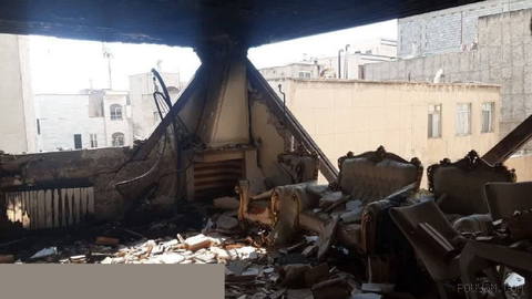 Explosion in a residential building in Narmak