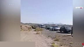 Video of a citizen’s complaint about the long line of drivers waiting to receive gasoline at a fuel station at the Zahedan cargo terminal on Sunday…