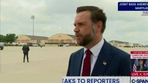 ⁉ Reporter: Regarding Iran, Trump posted an AI-generated video of the bombing of Khark Island on Twitter. Why did he do this…