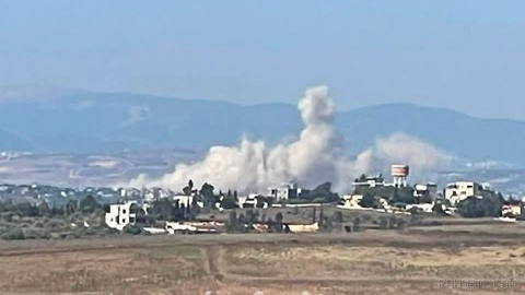 Israeli explosion targeted the occupied city of Zaatar al-Sharqiyah (pilot area) in Lebanon.