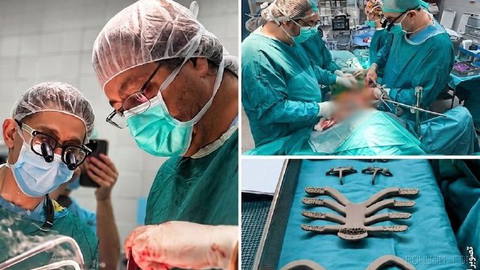 For the first time in Israel, chest reconstruction with 3D printing.