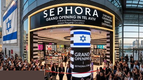سفورا ۶ فروشگاه در اسرائیل افتتاح می‌کند. به اسرائیل خوش آمدی، سفورا! 💄✨