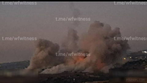 ❌ Explosion in Týre, South Lebanon, observed following alleged Israeli destructive activities.